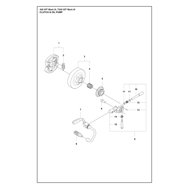 CLUTCH AND OIL PUMP