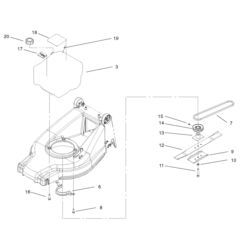 Engine and Blade Assembly