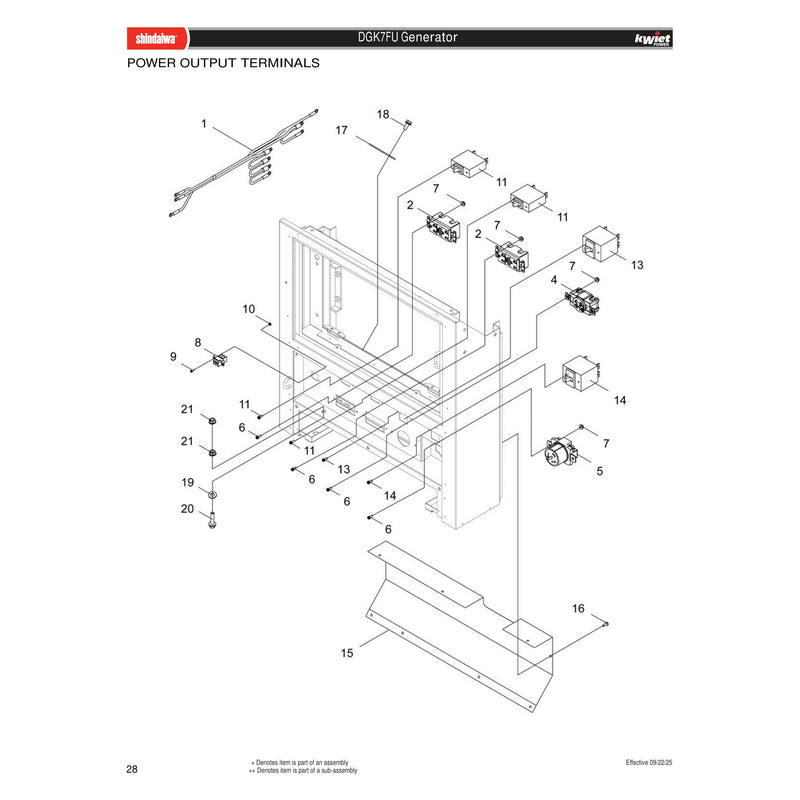 POWER OUTPUT TERMINALS