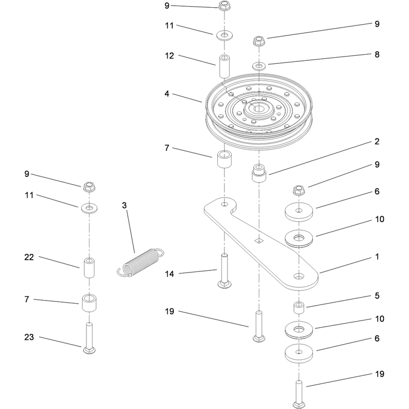 Spring Idler Assembly No 114-1812