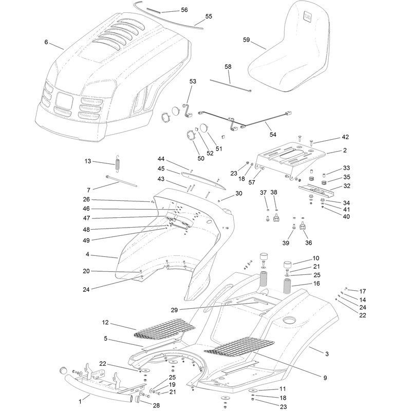 Body and Hood Assembly