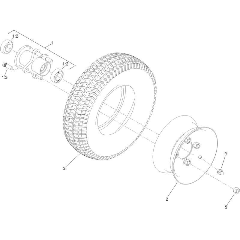 Wheel and Tire Assembly No. 126-9846
