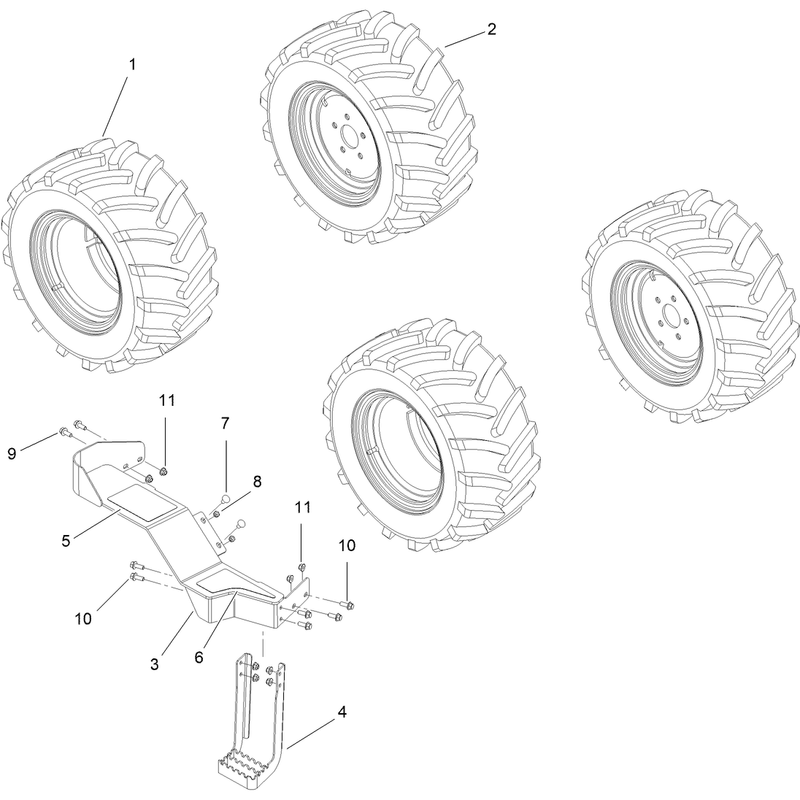 23 Inch Tire Assembly