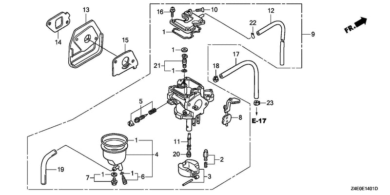 CARBURETOR (RAMMER FLOAT)