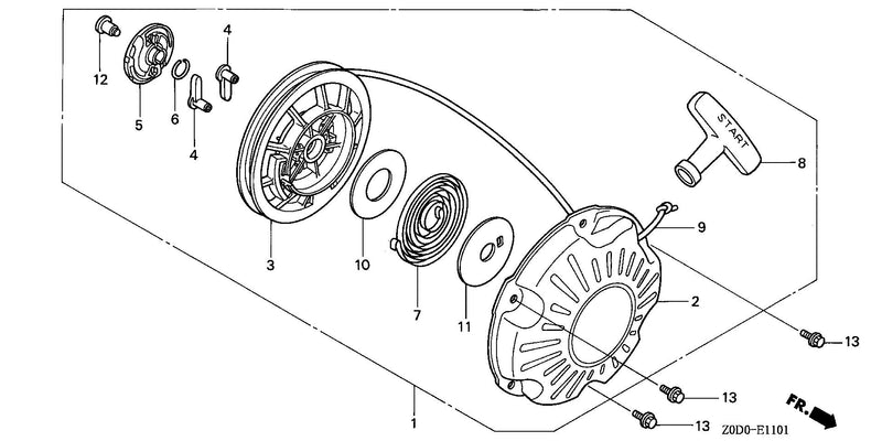 RECOIL STARTER (RAMMER)