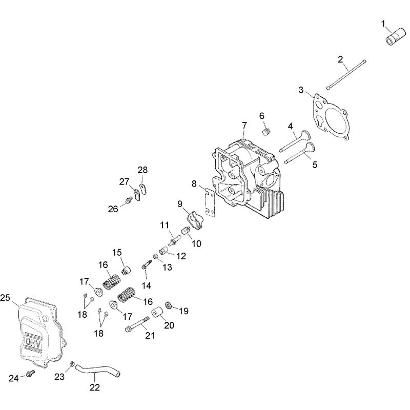 Head Valve Breather Assembly Kohler CV15T-41624