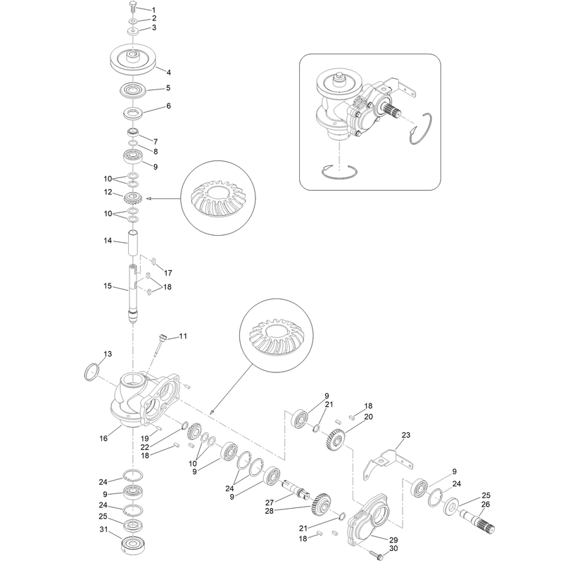 Cutting Deck Gearbox Assembly