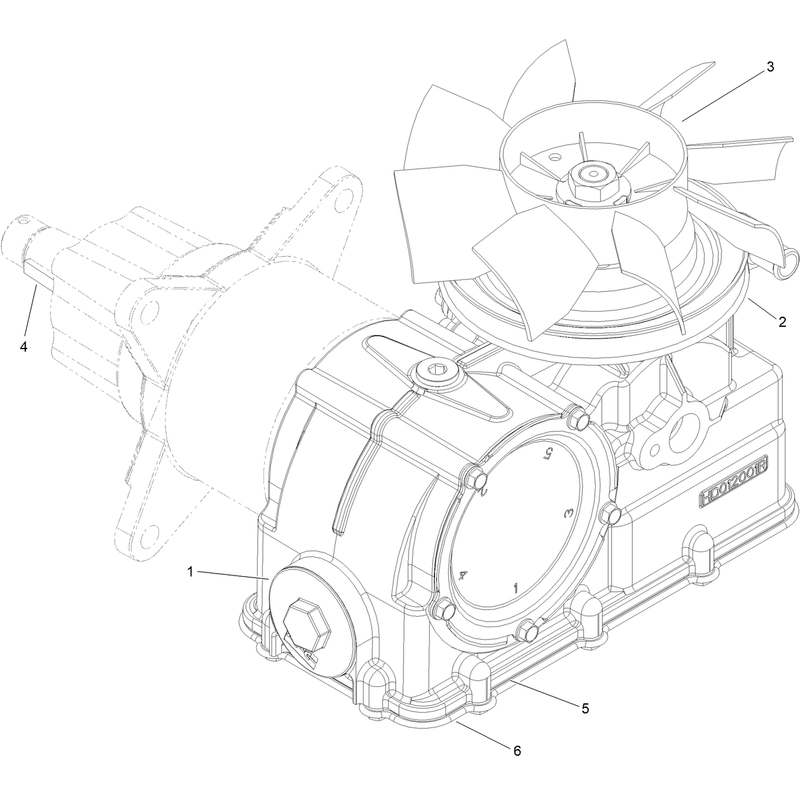 LH Hydro Transaxle Assembly No. 132-8802