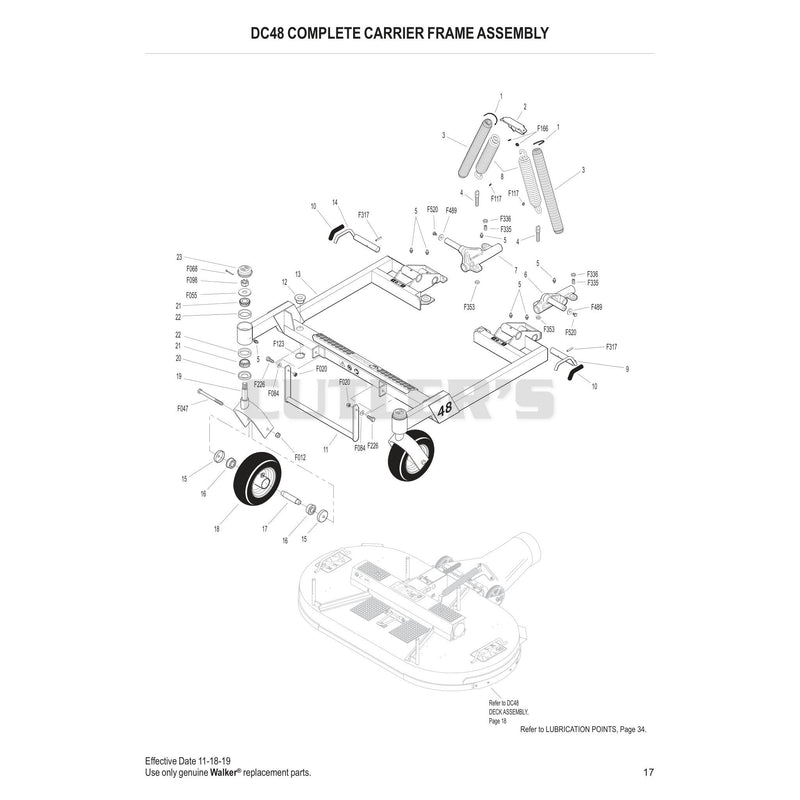 DC48 Complete Carrier Frame Assembly