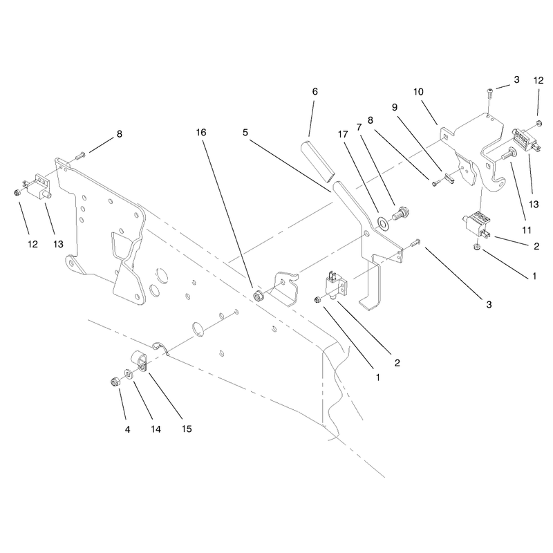 Upper Parking Brake Assembly