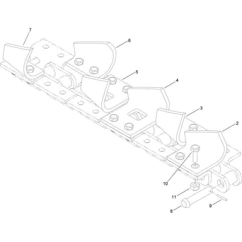 6in x 48in Cup Chain Assembly  Models 25474 and 25474E