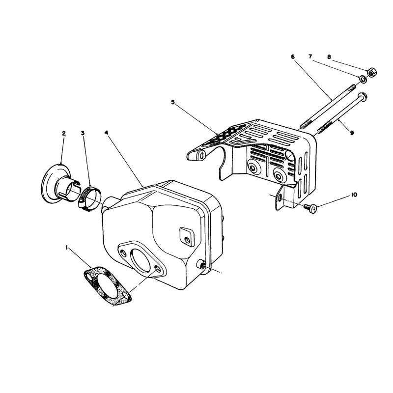 Muffler Assembly Model No 47pj8