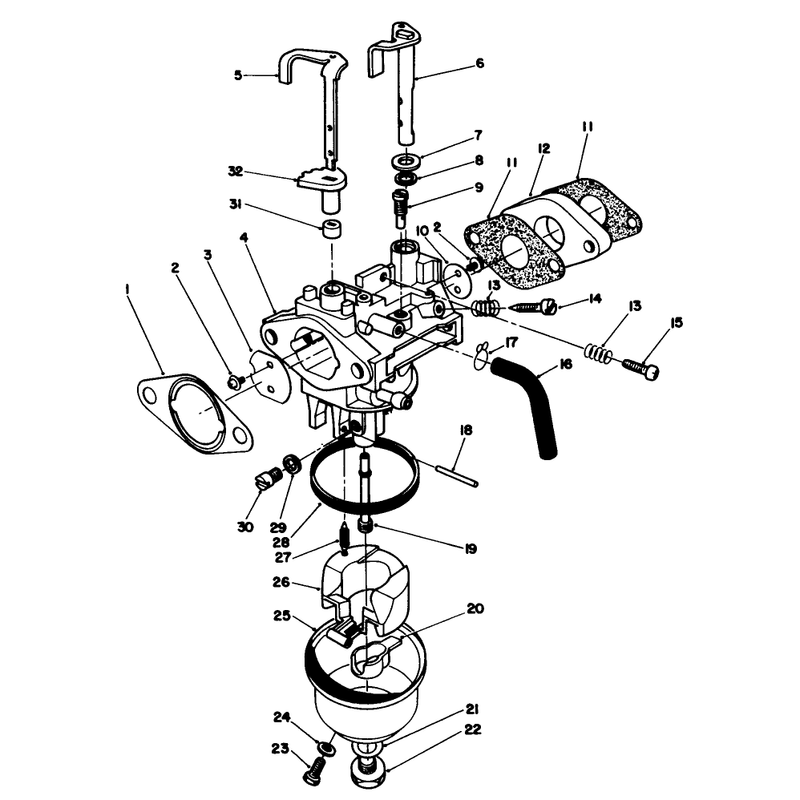 Carburetor Assembly Model No Vmh7