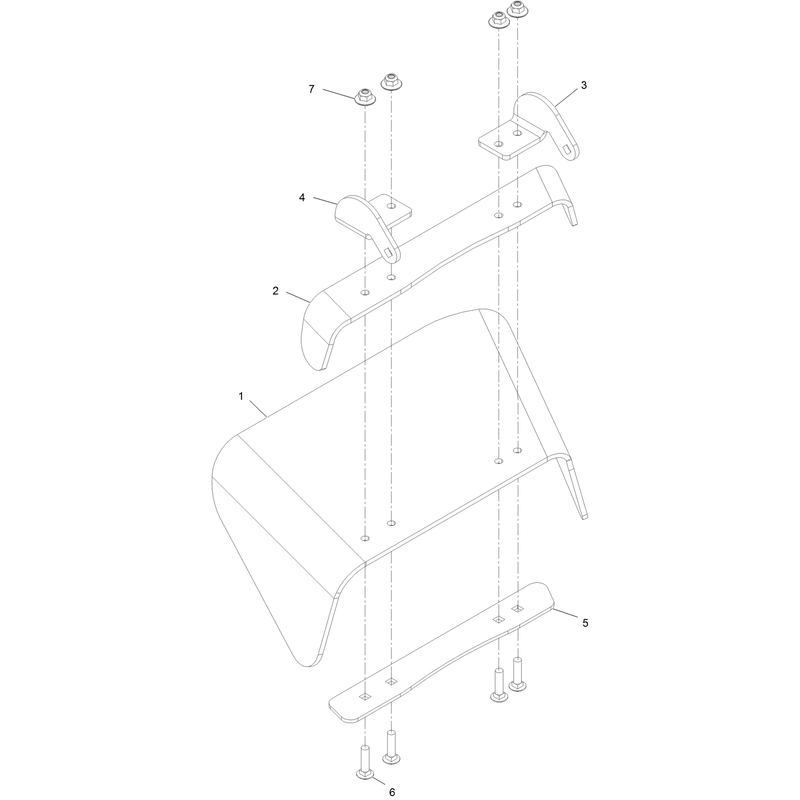 Rubber Deflector Assembly No 135-2160