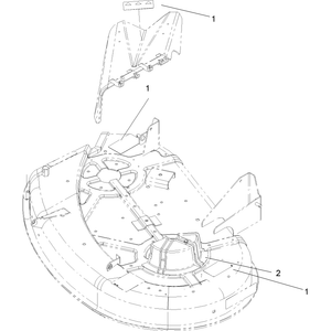 Deck and Deflector Decal Assembly