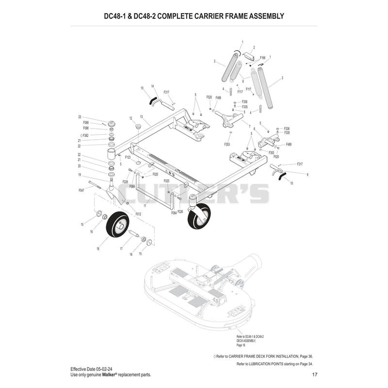 DC48-1-DC48-2 Complete Carrier Frame Assembly