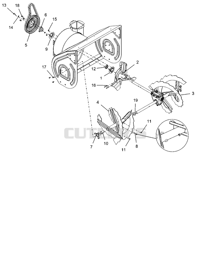 Auger And Impeller - 28-Inch
