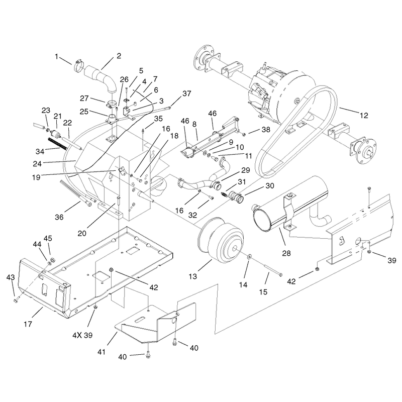 Engine and Clutch Assembly