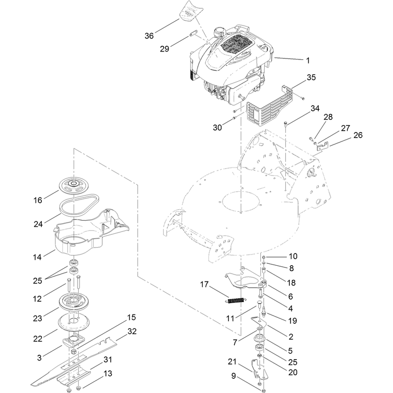 Engine Brake and Blade Assembly