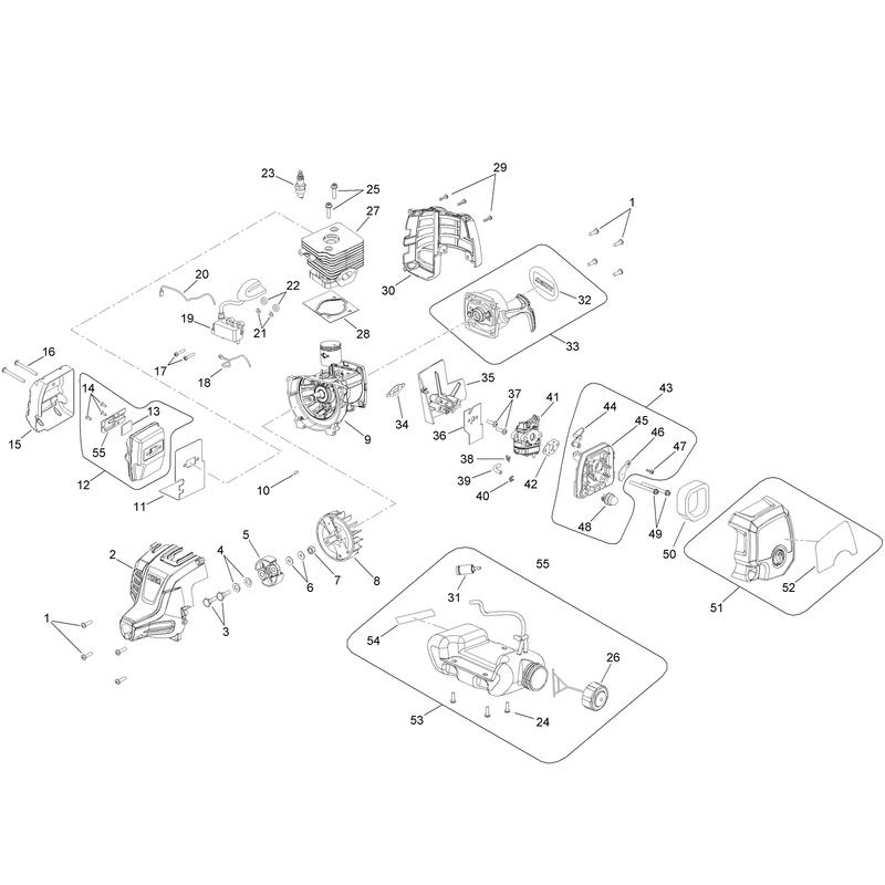 Power Head Components Assembly