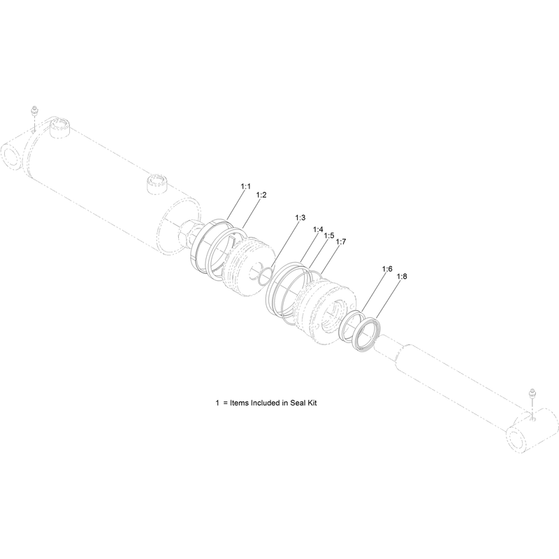 Hydraulic Cylinder Assembly No. AU116285