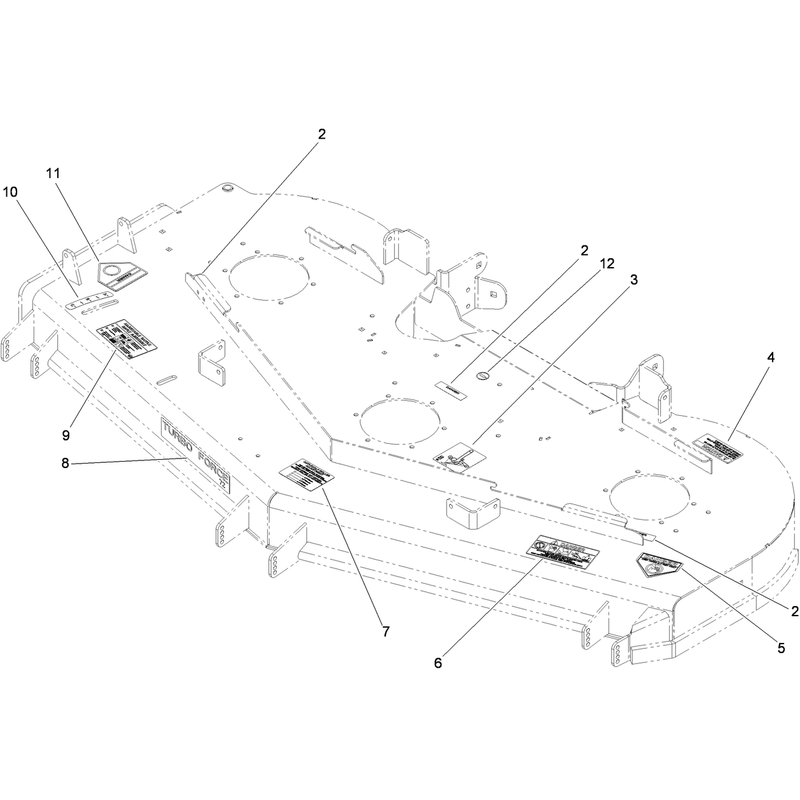 Deck Decal Assembly No. 112-4195