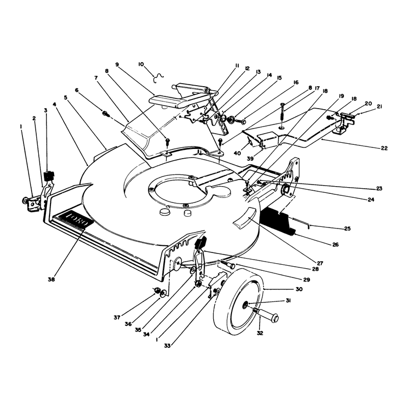 Housing Assembly Continued Used on Serial No 9000101 Thru 9003042