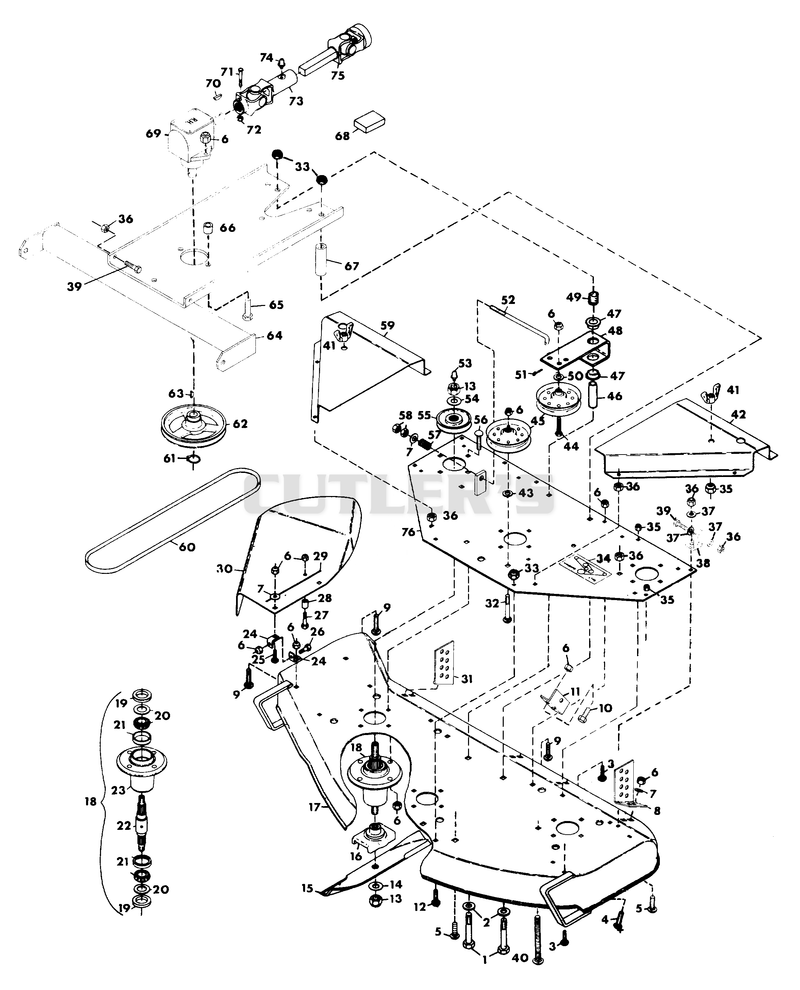 MOWER DECK ASSEMBLY