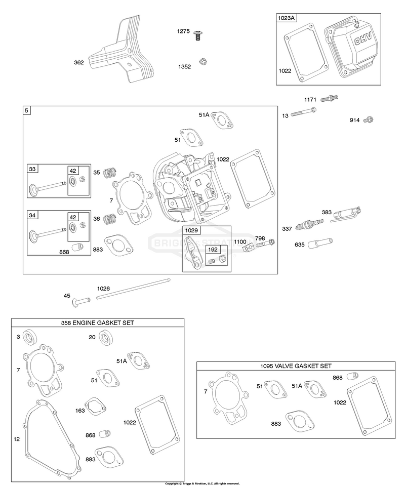 Cylinder Head, Gasket Set - Engine, Gasket Set - Valve, Valves