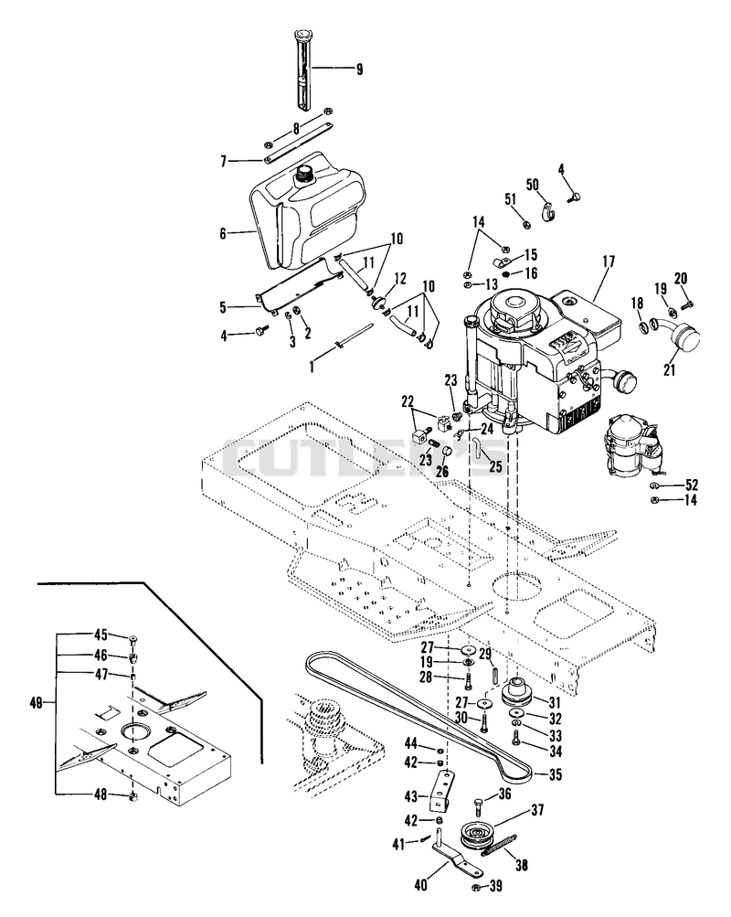 Engine And Belt Drive