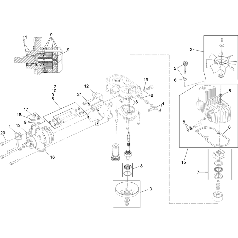 LH Hydro Assembly No. 116-6415
