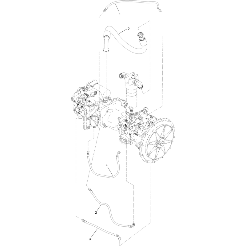 Hydraulic Pump Hose Assembly No. 2