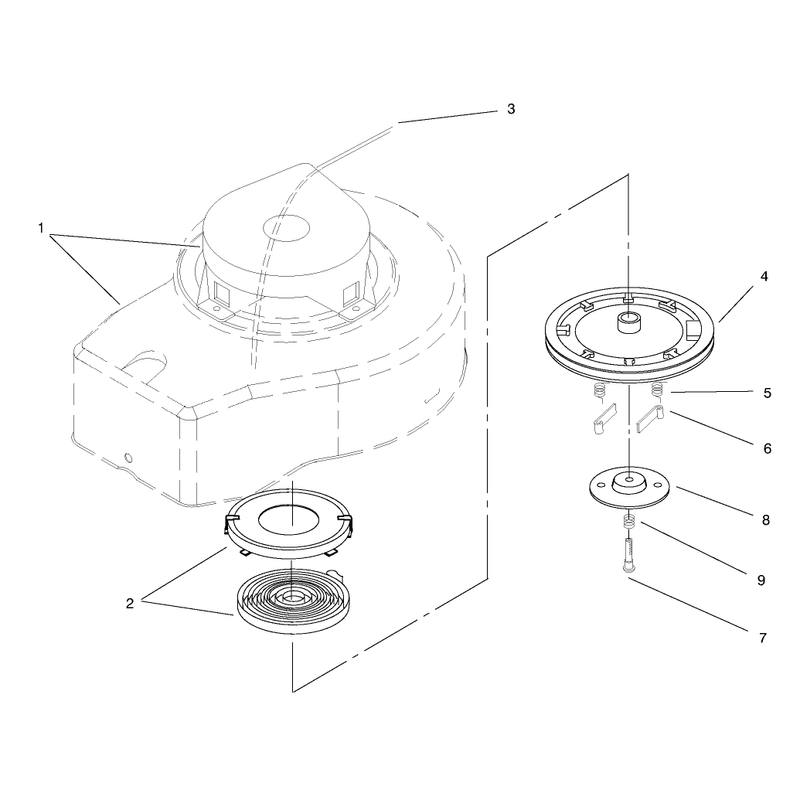 Shroud and Recoil Assembly