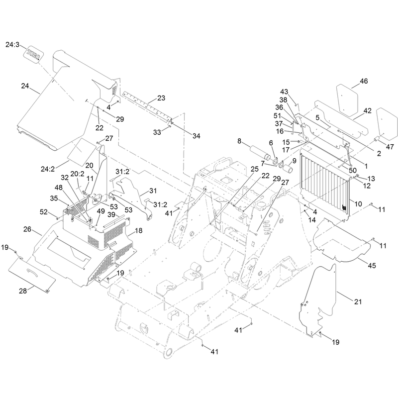 Hood and Access Panel Assembly