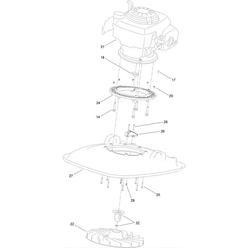 Engine and Deck Assembly