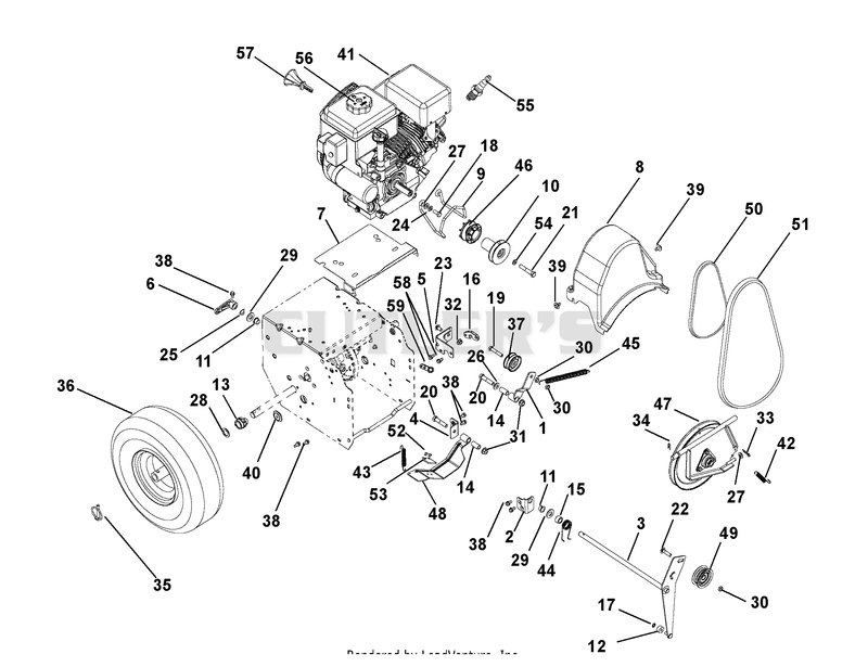 Engine and Belt Drive