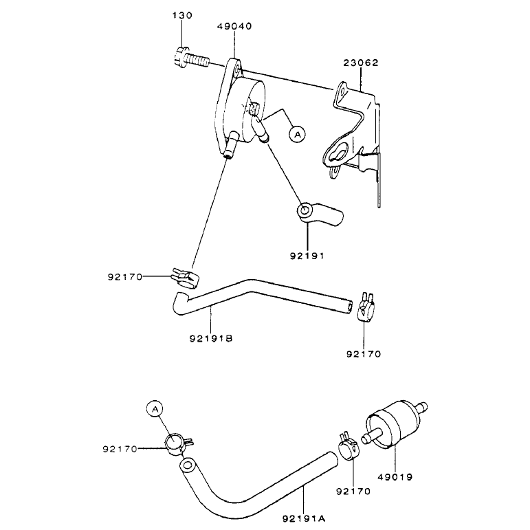 Fuel Tankfuel Valve Assembly Kawasaki Fh500v-As10