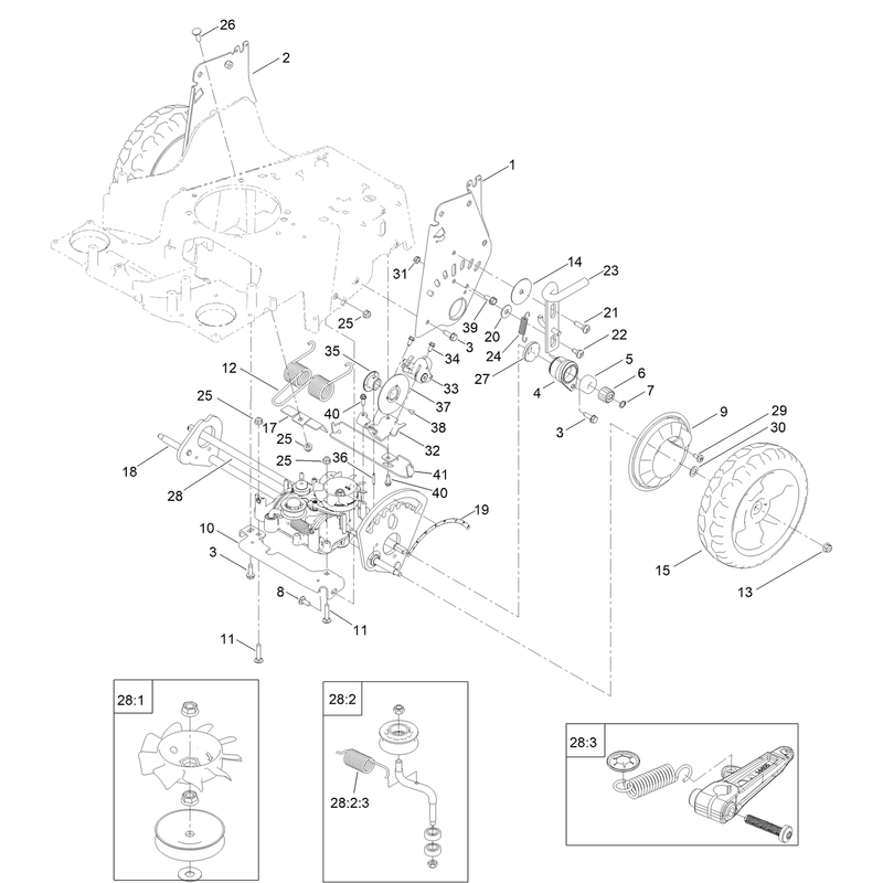 Transmission and HOC Assembly