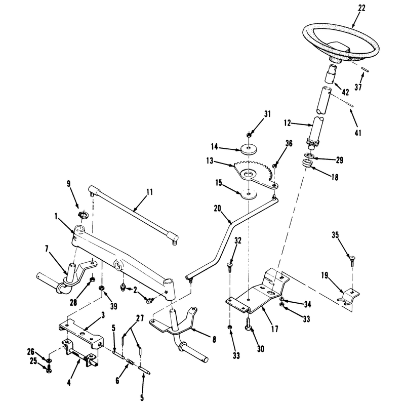 Front Axle & Steering Assembly