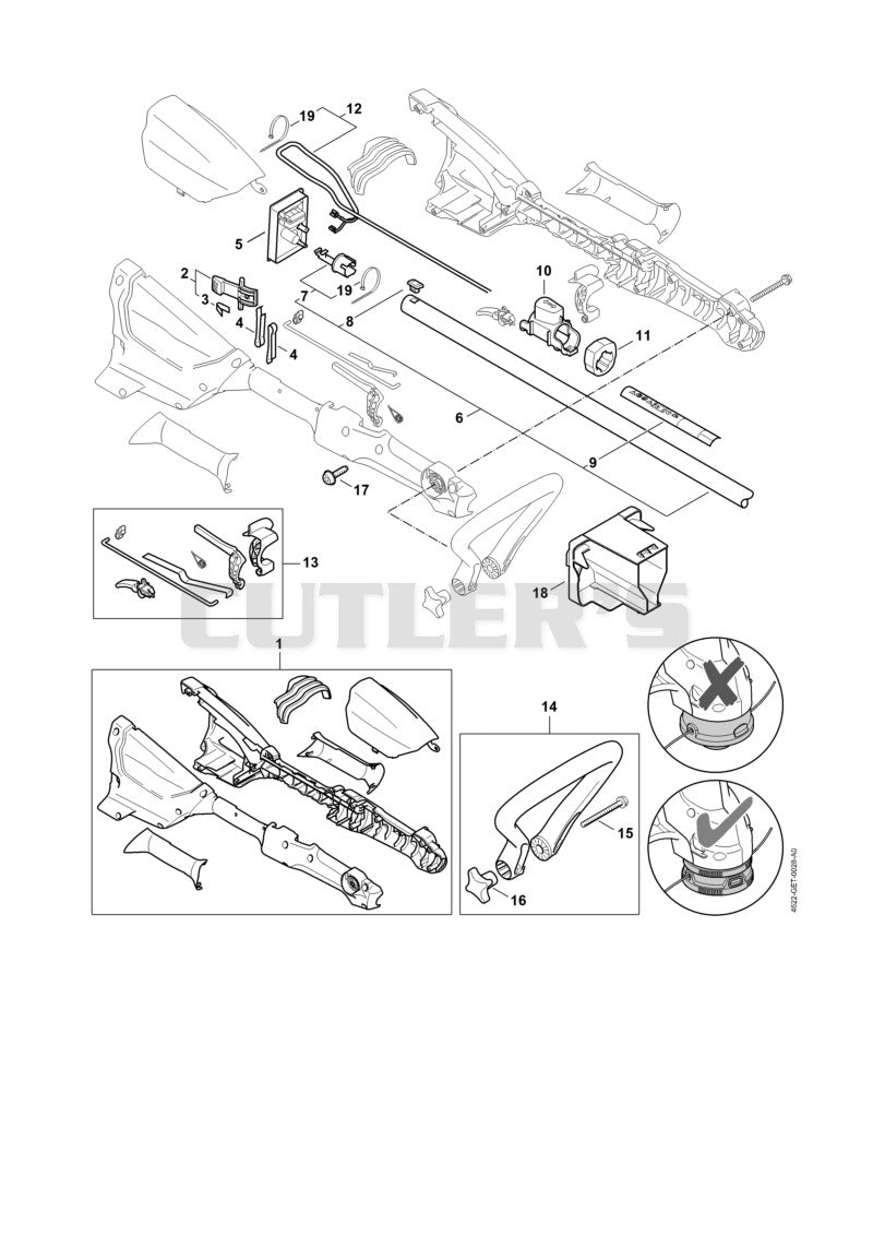 Handle housing from Serial number 5xxxxxxxx