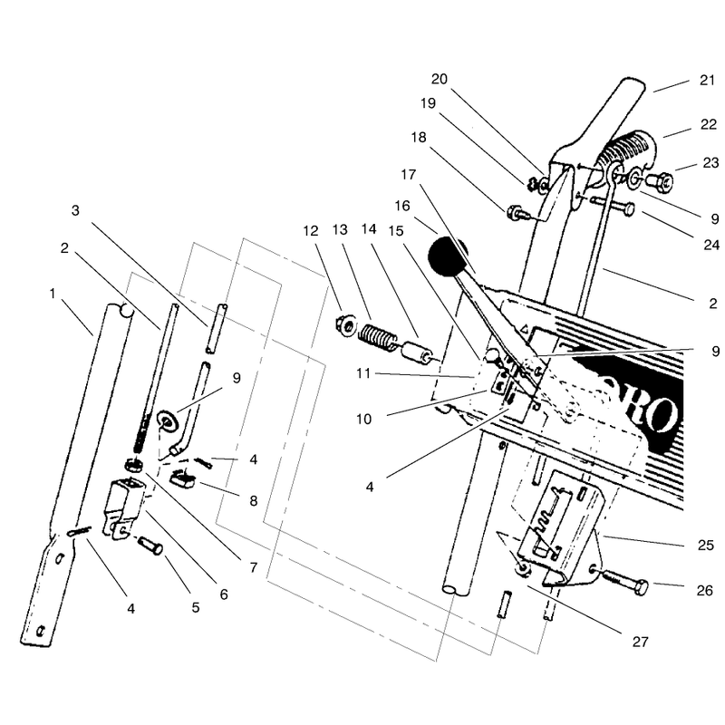 HANDLE ASSEMBLY RIGHT SIDE
