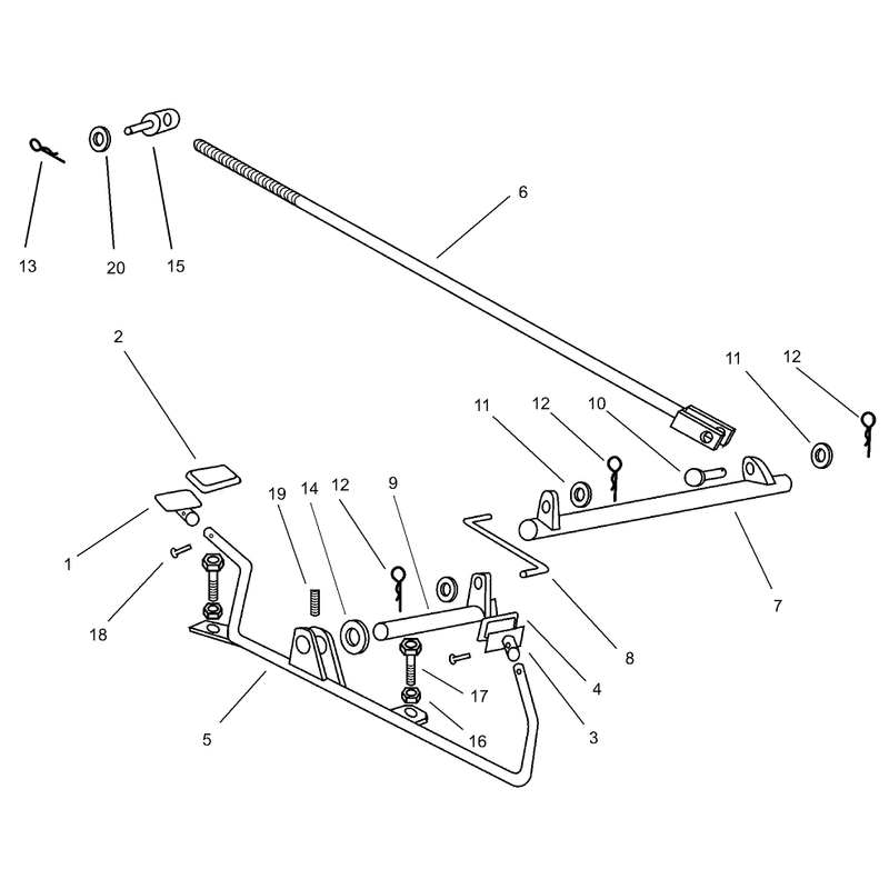 Operation Travel Pedals Assembly