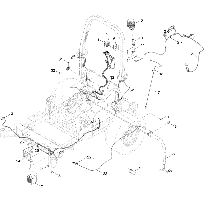 Electrical Horn and Warning Light Assembly