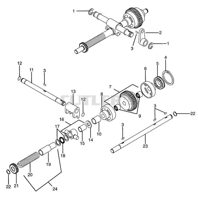NUMBER NINE SHAFT - PTO CLUTCH - 066, 067, 068, 069 - G SERIES