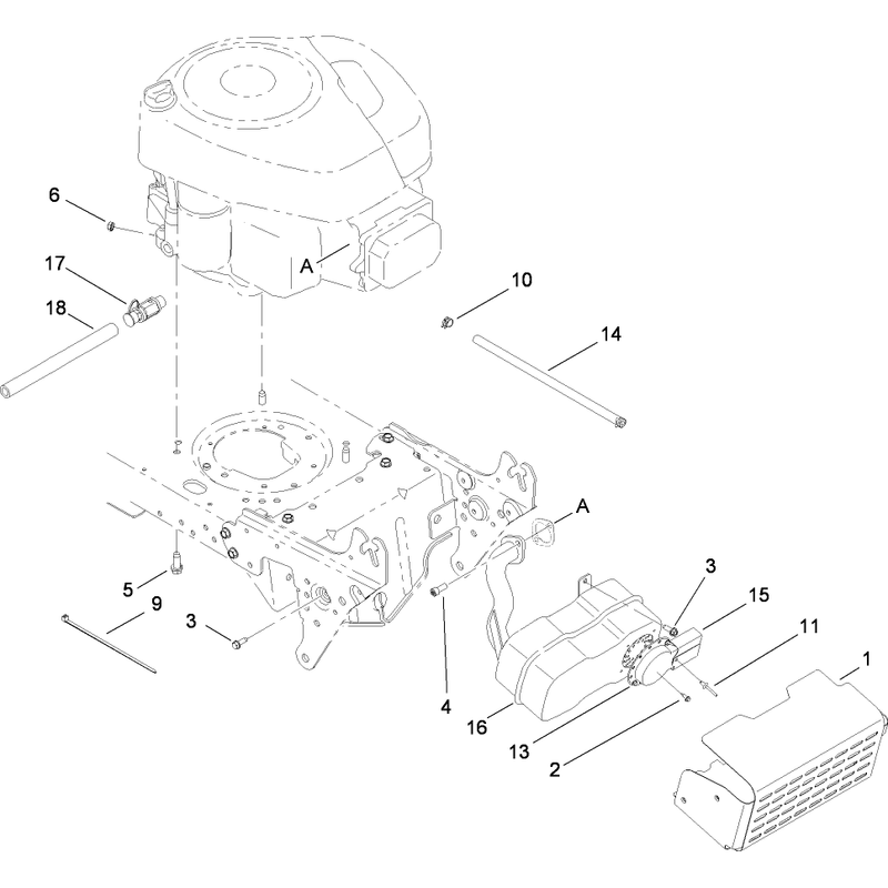 Muffler and Guard Assembly