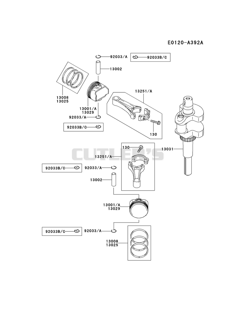 PISTON/CRANKSHAFT