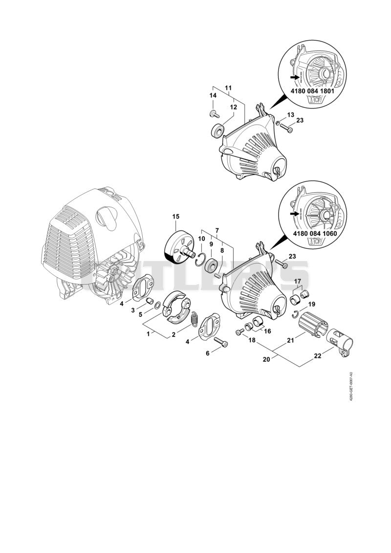Clutch, Fan housing