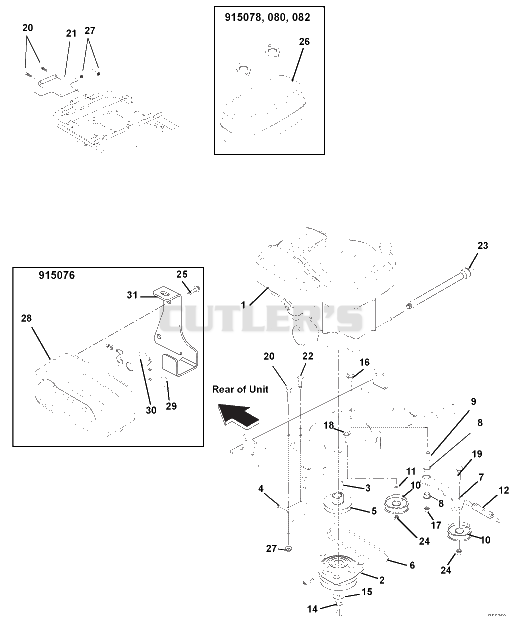 Engine, Exhaust, Belts And Idlers