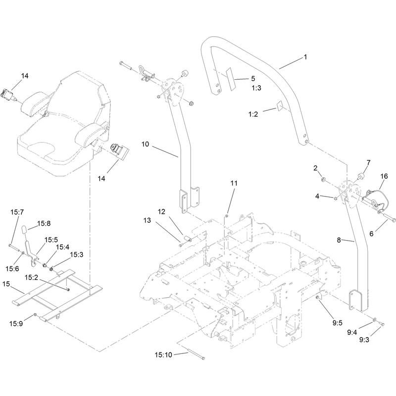 Roll Over Protection System Assembly No 117-3866