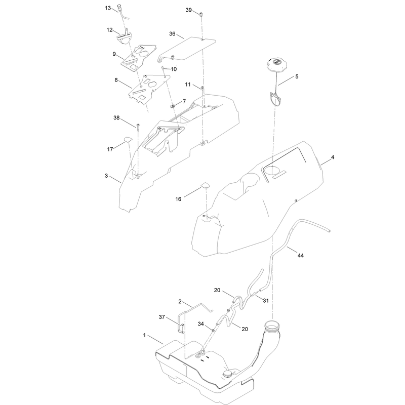 Body Styling and Fuel Pod Assembly